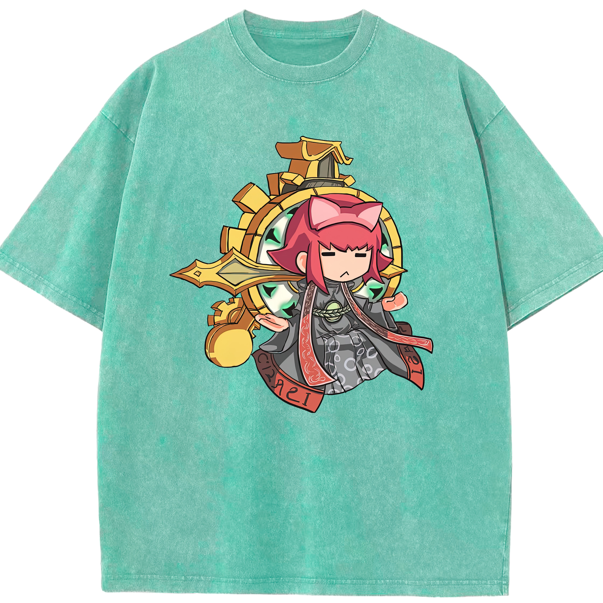 リーグ・オブ・レジェンド League of Legends LOL 綿100% ヴィンテージ風 半袖Tシャツ（フロントプリント）